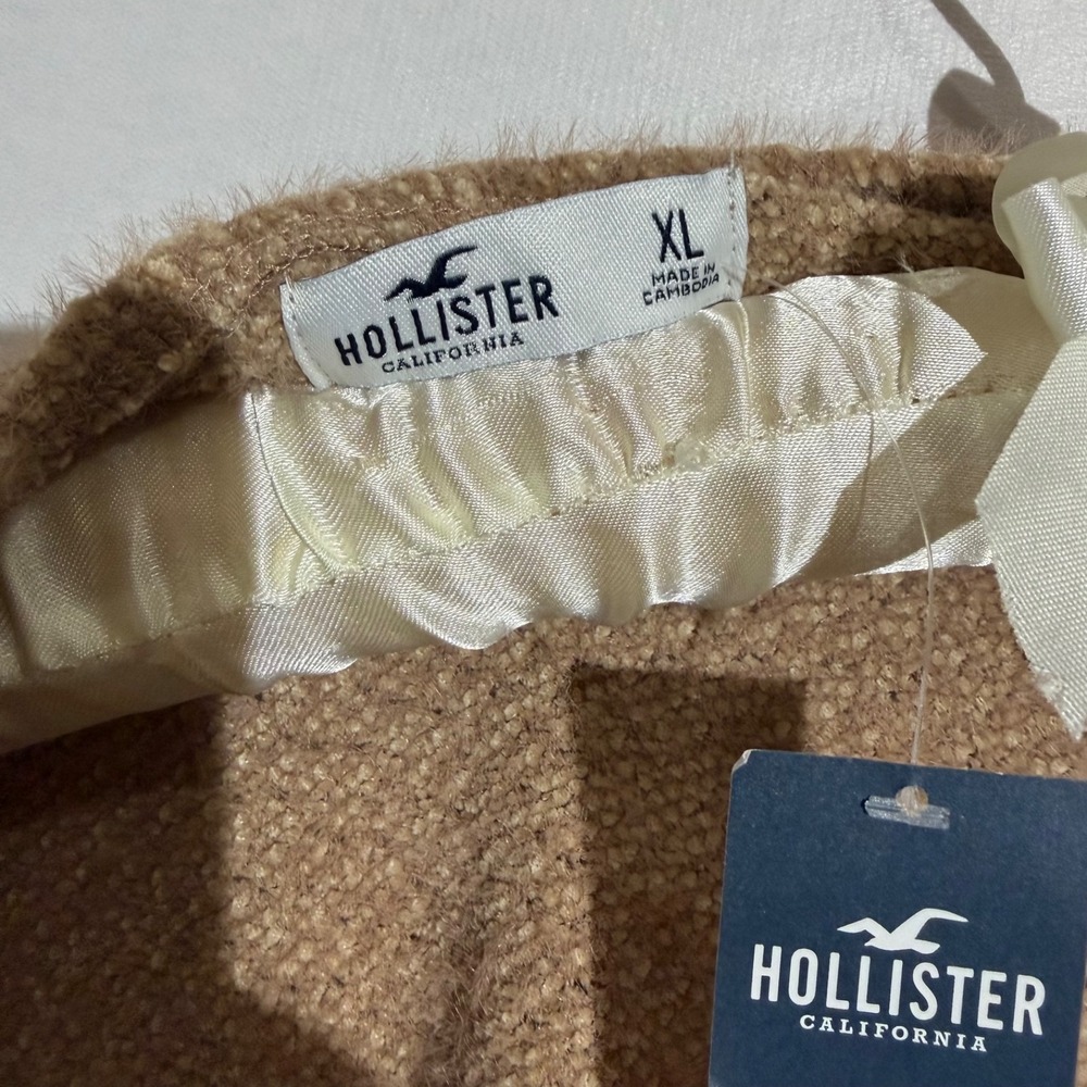 NWT Hollister Co. Womens Tan Wrap Tie Cardigan Top - Size Medium - Picture 2 of 3